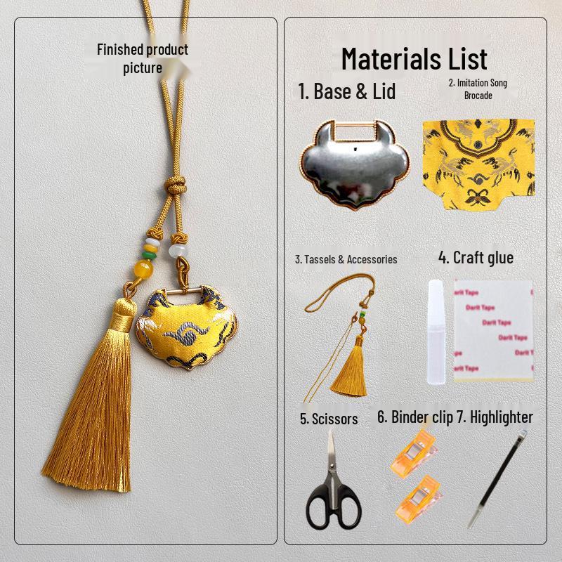 Набор для изготовления подвески и автомобильного украшения «Парча Сун» своими руками – Ремесло нематериального культурного наследия