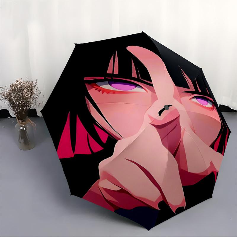1pc Anime Character Automatic Open/Close Umbrella 8-Rib Strong Frame, Portable Travel Umbrella for Women & Men, 064