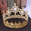 Elegant Vintage Tiara Crowns Sparkling Crystal Rhinestone Crown  Pageant Hair