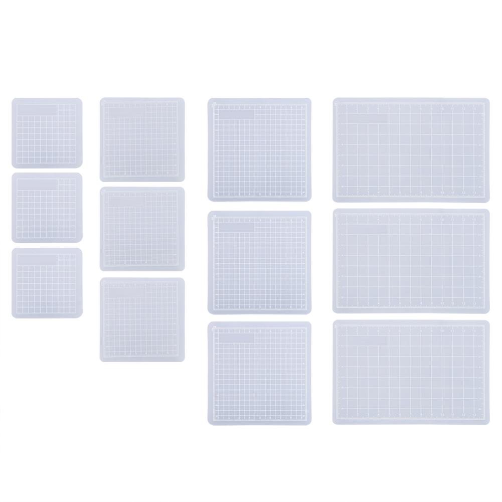 3PCs Translucent Cutting Mat Non Slip Cut Board Crafts Collection Hand Made Tool for Sticker