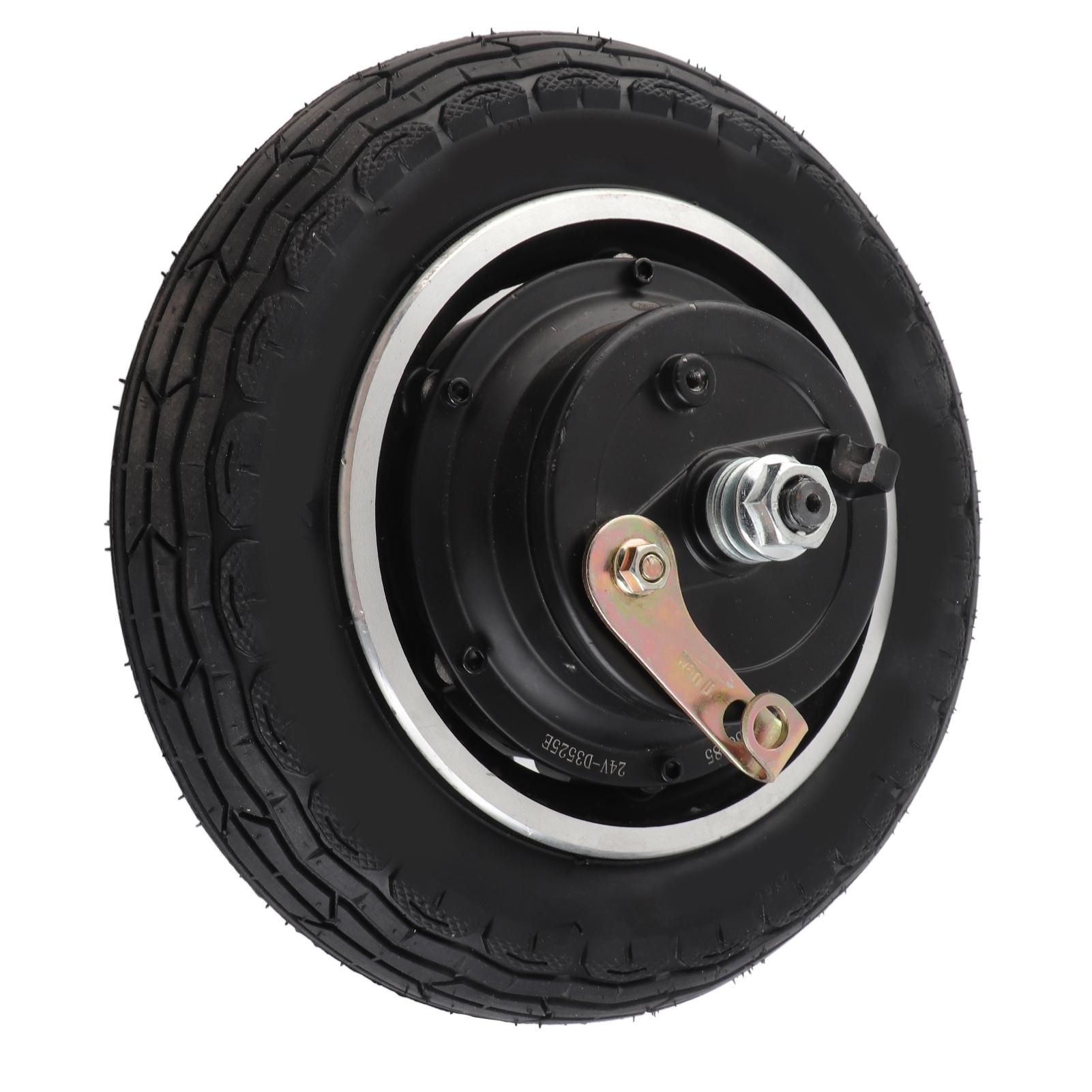 Aluminiumlegering 24V 350W 10 Inch Elektrische Scooter Band Band Wielnaaf Motor Accessoire black