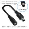DC 5.5x2.1mm Female Power Cable Adapter to M12 M16 3Pin XLR RCA 8.0x1.6 5.5x2.5 IEC C13 for E-Bike Scooter Charger Accessories