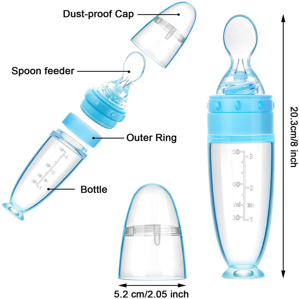 Baby Bottle Crowd Training Silicone Bottle  Spoonfood Supplement Bottle