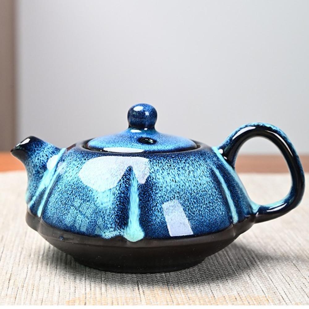 Kiln-changed Tea Set, Star Lamp, Portable Travel Tea Set, Business Gift Box.