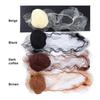20Pcs Ballet Buns Hair Net 5MM Invisible Breathable Stretchy Nylon Women Girls Stewardess Nurse Bank Staff Hairbun Elastic Edge Mesh Cover