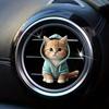 Diffusore di deodorante per auto per gatti, clip di ventilazione per diffusore di aromi, clip di ventilazione per decorazione degli interni dell'auto