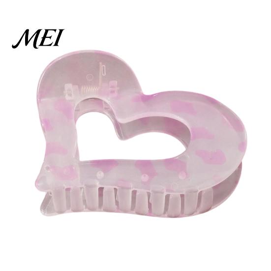 Half Up Hairstyle Clips Heart/Star Shape Hair Claw for Women, Non-Slip Clip Hollow Heart Star Pins Accessories Styling Daily Commuting And Casual