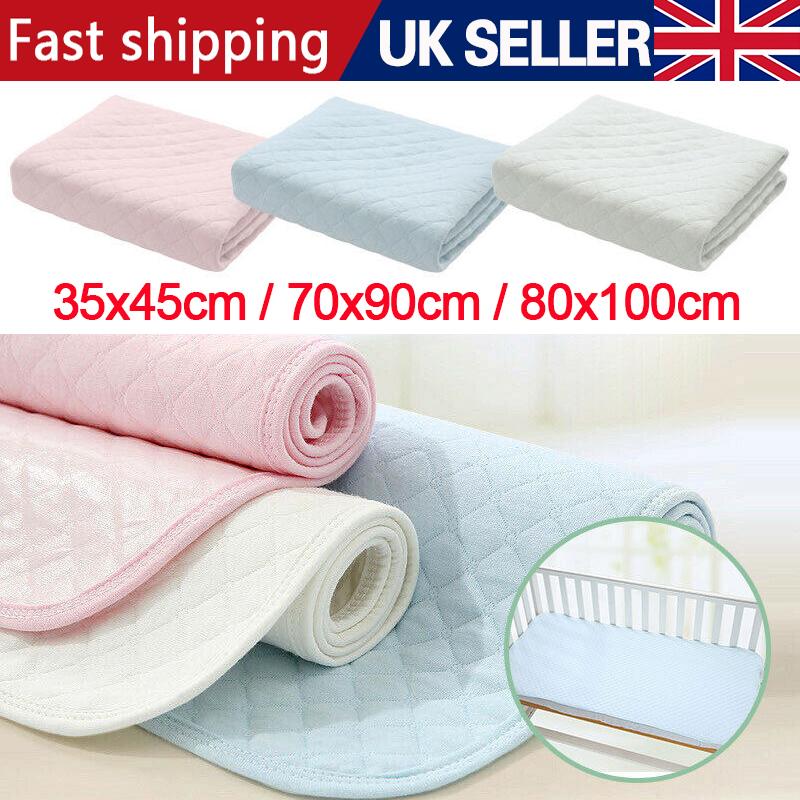 Washable Reusable Absorbent Incontinence Bed Pads Mats Sheet Mattress Protector