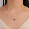 Blue Evil Eye Pendant Necklace for Women Fashion Couple Gifts Eyes Charms Choker Stainless Steel Jewelry Amulet Rolo Chain