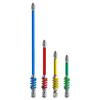 4Pcs High Hardness Alloy Steel Magnetic Spring Loaded Hexagonal Shank Screwdriver Bit For Electricians, Mechanics