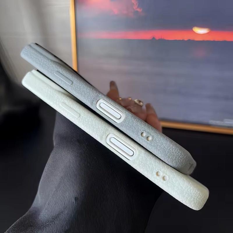 Husă Magnetică Mată cu Model Lichi în Culori Contrastante pentru iPhone 17 Air 16 15 14 13 12 11 Pro Max Plus Pentru Magsafe Husă Moale TPU