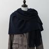 Wool Scarf Korean Style Atmosphere Double Sided Scarf Women's Autumn and Winter Warm Men's Shawl Versatile Cashmere Scarf