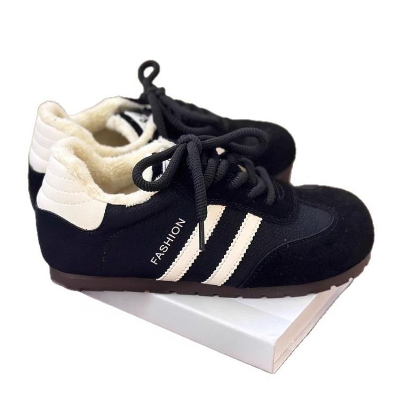 Thick-stitched Women's New Style Winter and Autumn Shoes, Sports Shoes, Casual Cotton Shoes