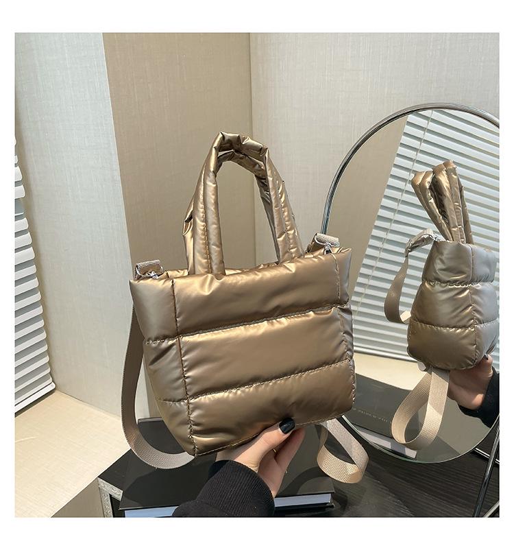 Dames Gewatteerde Katoenen Crossbody Tote Tas