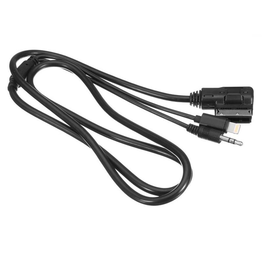 47" Car AUX Cable MMI Music Interface 8Pin For iPhone Charging For Mercedes-Benz