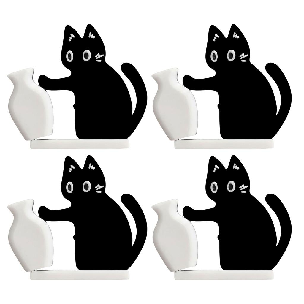 1-10PCS New Cat Pushing Vase Magnets Home Decor Fridge Magnet Cat Whisker Collection Memorial Box Home Office Decor For Gift