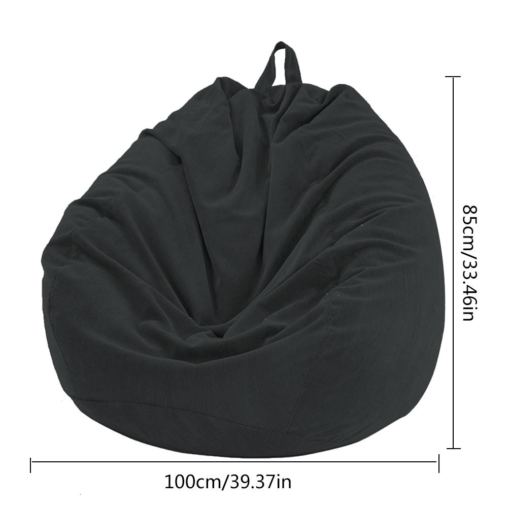 Lazy BeanBag Sofas Bezug Stühle ohne Füllung Weich Abnehmbar Cord Lounger Sitz Sitzsack Pouf Puff Couch Tatami Wohnzimmer