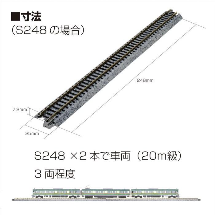 KATO N Gauge Straight Track 186mm 4-Pack 20-010 Railway Model Supplies Multicolor 25.4 x 2.54 x 1.27 cm