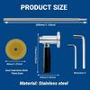 Inside Pipe Cutter Pipe Cutter,7 Inch PVC Pipe Cutter Adjustable Cut Depth,with Handle and 4 Diamond Grit Cutting Wheel,1/4in Hex Shank Fit for Impact
