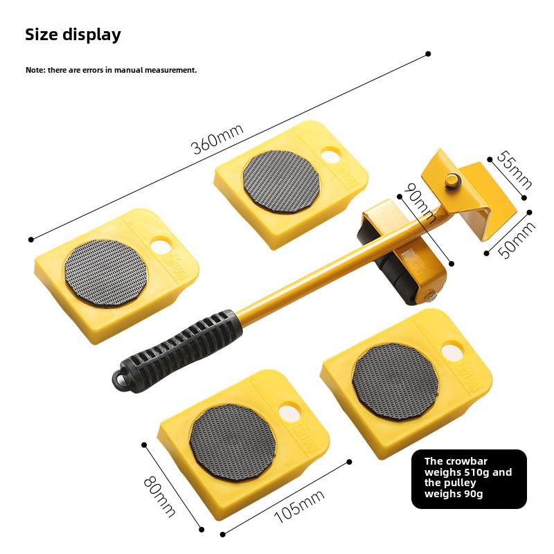 

Универсальный мобильный комплект колес: Прочный 5-секционный инструмент для перемещения, обеспечивающий легкую транспортировку