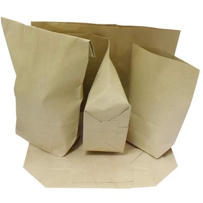 Torebki Papierowe Szare 1Kg 10Kg Opakowanie Ekologiczne Klockowe Sklepowe