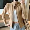 Stand-up Collar Koala Velvet Zipper Jacket Sports Women's New Double Arc Curve Slim Temperament