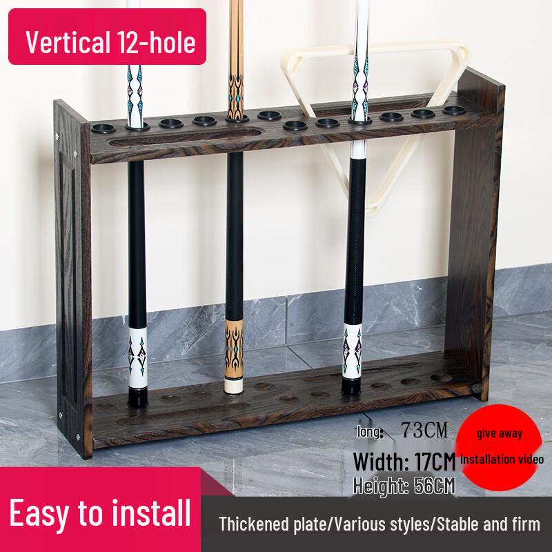 Solid Wood Billiard Cue Rack