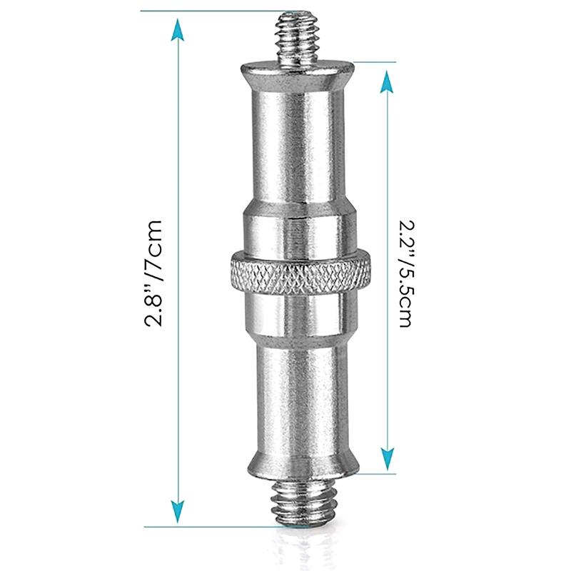 

1 шт. Металлический переходник с винтом 3/8 на 1/4, резьбовой винт для стойки для света, штатива, крепления шаровой головки, вспышки, освещения, набора для фотостудии