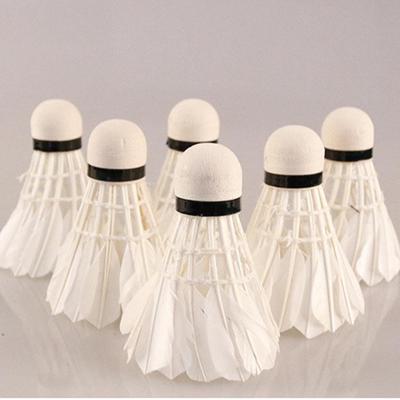 3St Badminton Natural spring ball with real feathers White spring ball NP