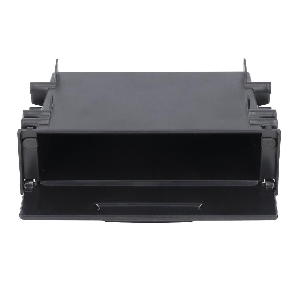 1DIN Car Radio Storage Box Multi Application ABS Black Inner Organizer Replacement for Mitsubishi
