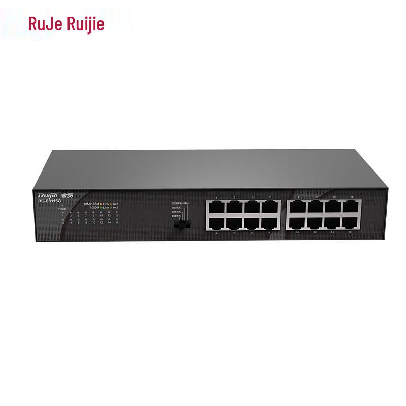 

Ruijie RG-ES116G-E 16-Port Gigabit Unmanaged Switch