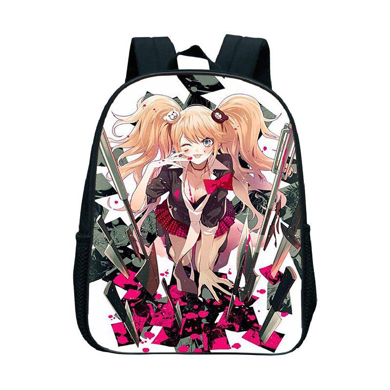 Sac à dos imprimé anime Danganronpa Imperméable Grande capacité Léger Portable Parfait pour l'école et les voyages