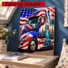 Kenworth 5D Diy Diamond Painting Round Diamond Diy Frameless Holiday Artwork Suitable For Home Office Wall Decoration