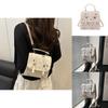 Pu Mini Backpack For Women With Flap Closure And Inner Pocket For Daily Use