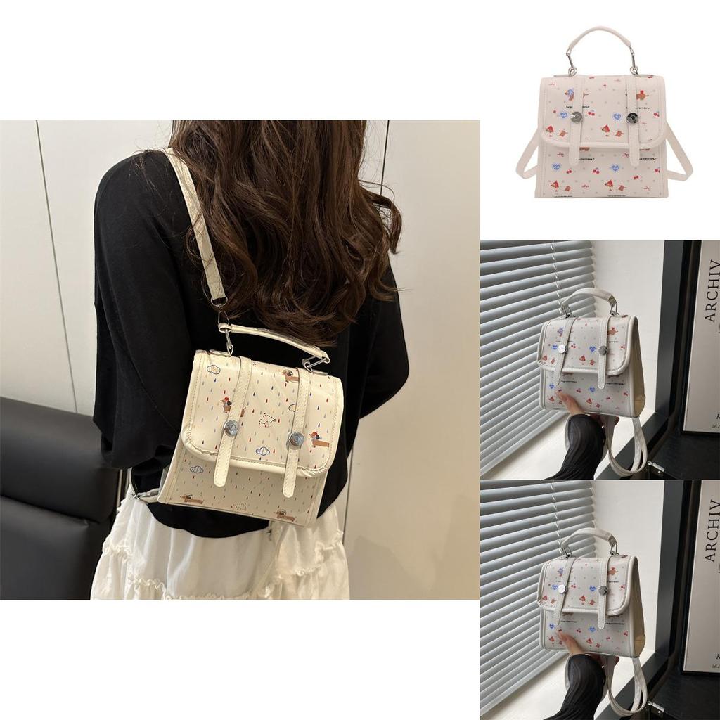 Pu Mini Backpack For Women With Flap Closure And Inner Pocket For Daily Use