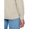 Calvin Klein Jeans Solid Letter Embroidered Crew Neck Long Sleeve Sweater Men sweater Beige J326453-PD7