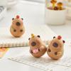 Cute Resin Capybara Ornament Hard Resin Animal Figurine Capybara Toy for Desk or Bookshelves Decoration