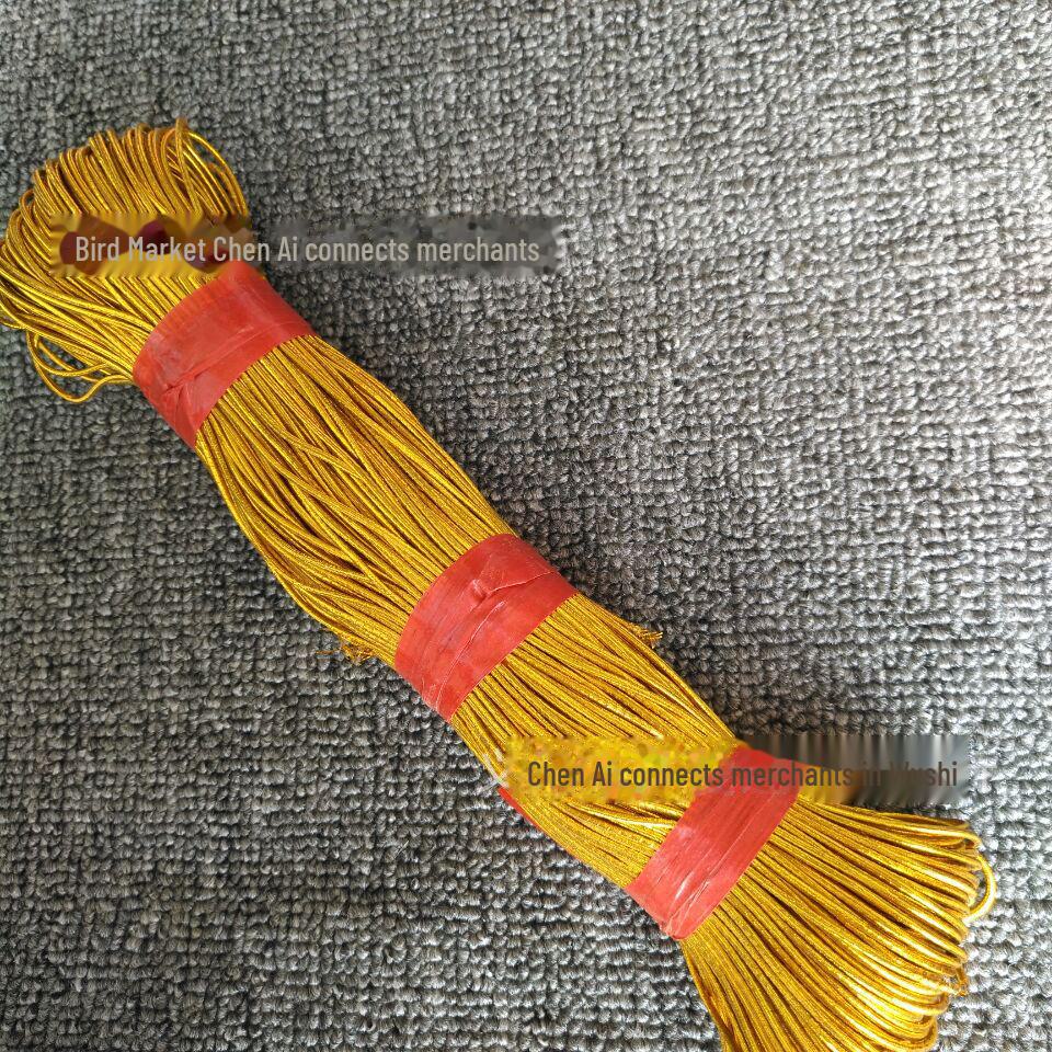 1.5mm Wine Bottle Gift Box Decoration with Gold and Silver Elastic Binding Rope