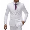 Two-piece Suit Men's Fashionable Gentleman Business British Style Solid-color Banquet Host Casual Wedding Suit