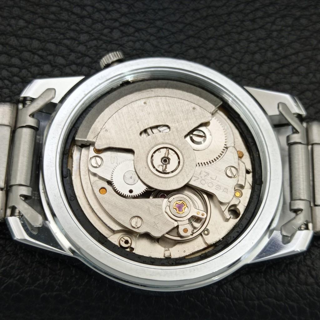 SEIKO 5 AUTOMATIC 7009A VINTAGE REFURBISHED JAPAN MENS RED DIAL WATCH a445891-1