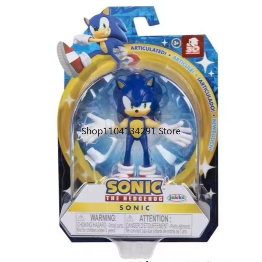 Original JAKKS Sonic The Hedgehog Movie Super Sonic Shadow Glow-in-the-Dark Model Figurine Toy Gift - Rare Discontinued Edition