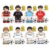G0191 Soccer Sports Building Block Minifigures Keychain Toy Set GH0709-0715 for Kids