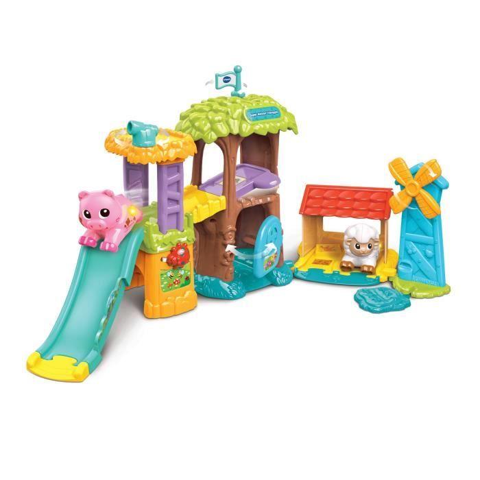 VTECH - TUT TUT ANIMO BISOUS - SUPER MAISON TOBOGGAN (+ VIOLETTE, LA VACHE PIPELETTE) - Multicolore