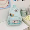 Schoolbag Japanese ins new high-value, fresh, sweet and cute puppy backpack, lightweight and versatile backpack for junior and high school students
