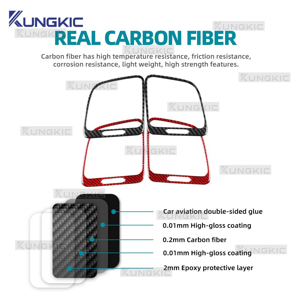 Carbon Fiber Style Interior Sticker for Volkswagen Sharan 7N Center Console 2010-2023