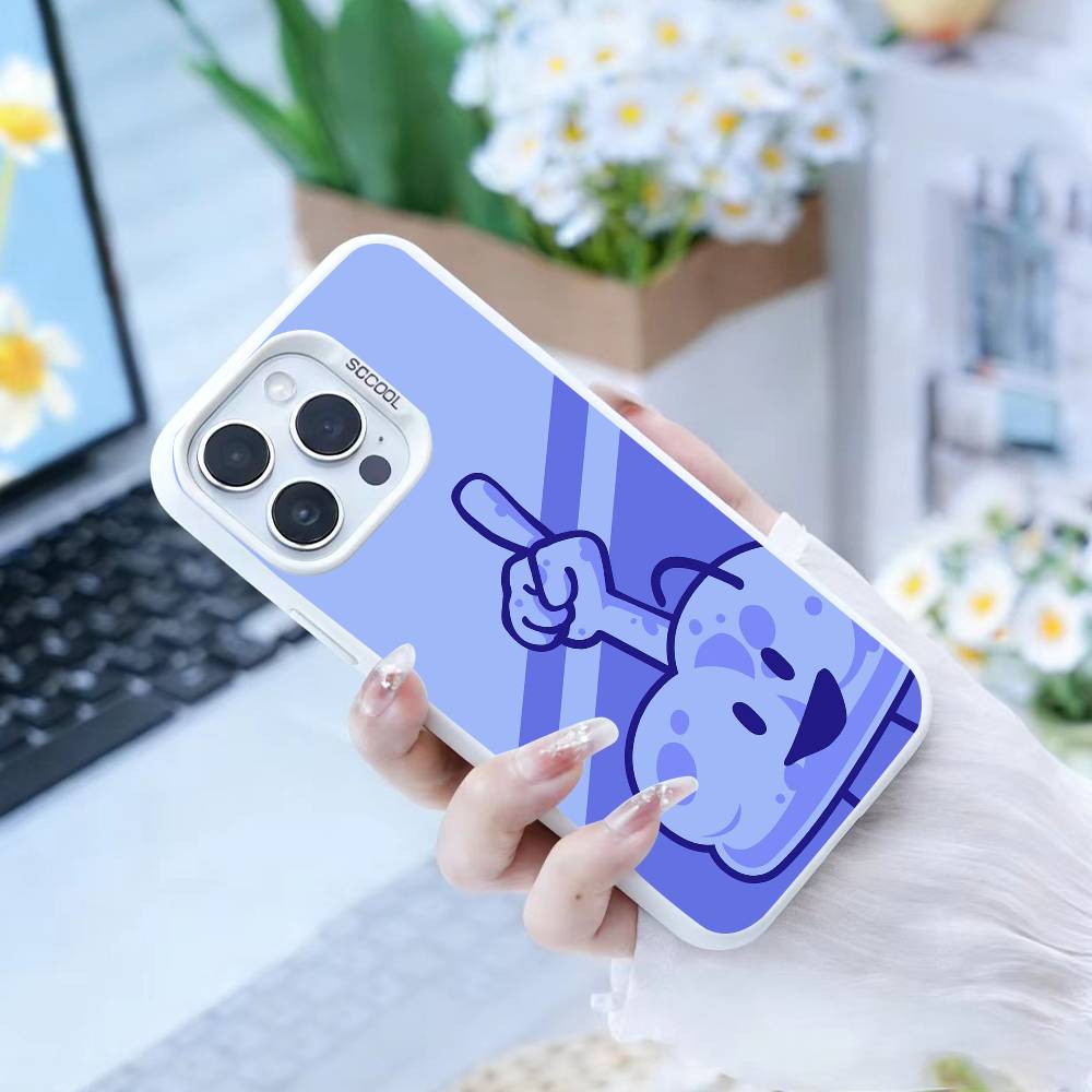 B-Bfdi C-Battle   Phone Case For iPhone 16,15,14,13,12,17,Pro,MAX White Matte Shockproof Cover