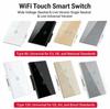 EU Standard for Smart WiFi Touch Wall Switch with Voice Control 220V 1 Outlet