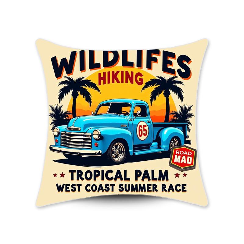 Retro American Style Pillow Case Printed Pillow Home Decoration Living Room Sofa Printed Cushion