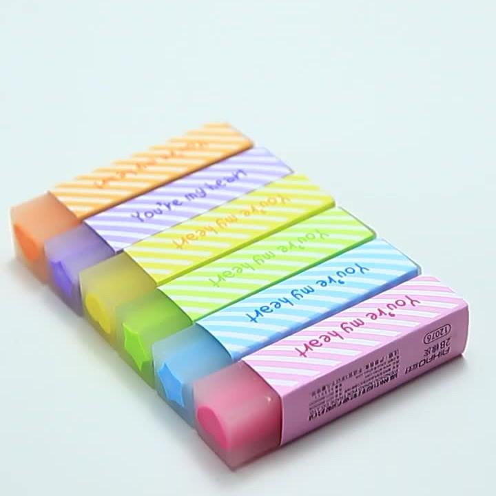 Soft Rubber-Like Cartoon Eraser for Kids: Eco-Friendly, Less Crumbs