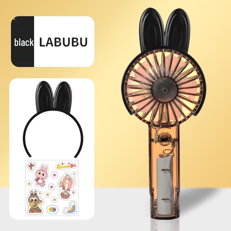 

Cute Cartoon USB Rechargeable Mini Fan - Portable, Handheld, 3-Speed, Transparent Recommended Hot Selling Cross-Border чёрный